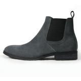 [TATHANIUM Footwear] Giày Chelsea boot màu xám lông chuột da lộn