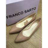 Giày gót trụ 4 phân mũi nhọn Franco Sarto (Kem)