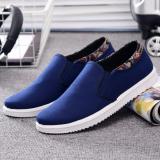 Giày lười vải nam - CV01 (Xanh)