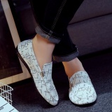Giày lười vải nam - GV010 ( trắng )