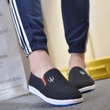 Giày lười vải nam - GV02 ( đen ).