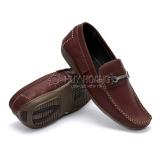 Giày mọi nam da bò màu nâu đỏ TH7115