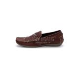 Giày mọi nam da bò màu nâu đỏ TH7115