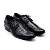 Giày nam vân cá sấu màu đen TH7128
