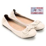 Giày nữ búp bê Huy Hoàng da bò (Kem) HL7914