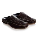 Giày sabo nam da bò màu nâu th7125
