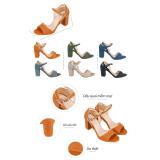 Giày sandal cao gót Sarisiu SRS38 (Đen)