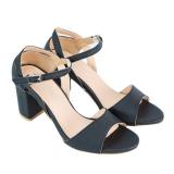 Giày sandal cao gót Sarisiu SRS38 (Đen)