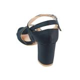Giày sandal cao gót Sarisiu SRS38 (Đen)