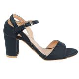 Giày sandal cao gót Sarisiu SRS38 (Đen)