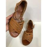 Giày sandal da rọ đan chéo CLARKS (Bò)