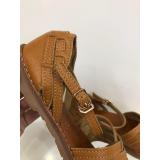 Giày sandal da rọ đan chéo CLARKS (Bò)