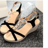 Giày sandal đế xuồng quai hoa