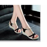 Giày sandal đế xuồng quai hoa