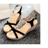 Giày sandal đế xuồng quai hoa