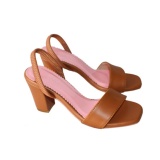 Sandal cao gót 7p quai ngang hậu thun bigsize