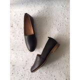 Giày slip on da vân ALWAYSTILL (Đen)