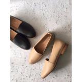 Giày slip on da vân ALWAYSTILL (Đen)