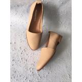 Giày slip on da vân ALWAYSTILL (Kem)