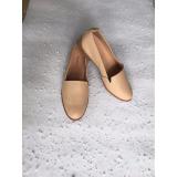 Giày slip on da vân ALWAYSTILL (Kem)