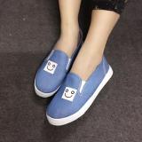 Giày slip on Koin mặt cười jean nhạt VV88
