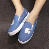 Giày slip on Koin mặt cười jean nhạt VV88