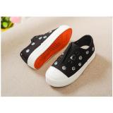 Giầy Slip on vải hình chân chó cho bé - Đen