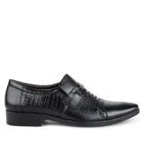 Men leather loafer shoes SUNPOLO SUS502 (black version)