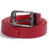 HL5125 - Thắt lưng nữ da thật Huy Hoàng màu đỏ