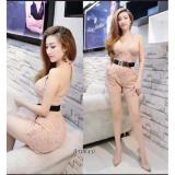 Jump ngắn ren cổ yếm 2 dây 