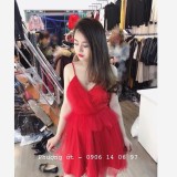 Jumsuit ren lưới giả váy