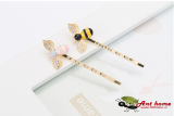Kẹp tóc nữ cao cấp hình ong KO187( vàng)