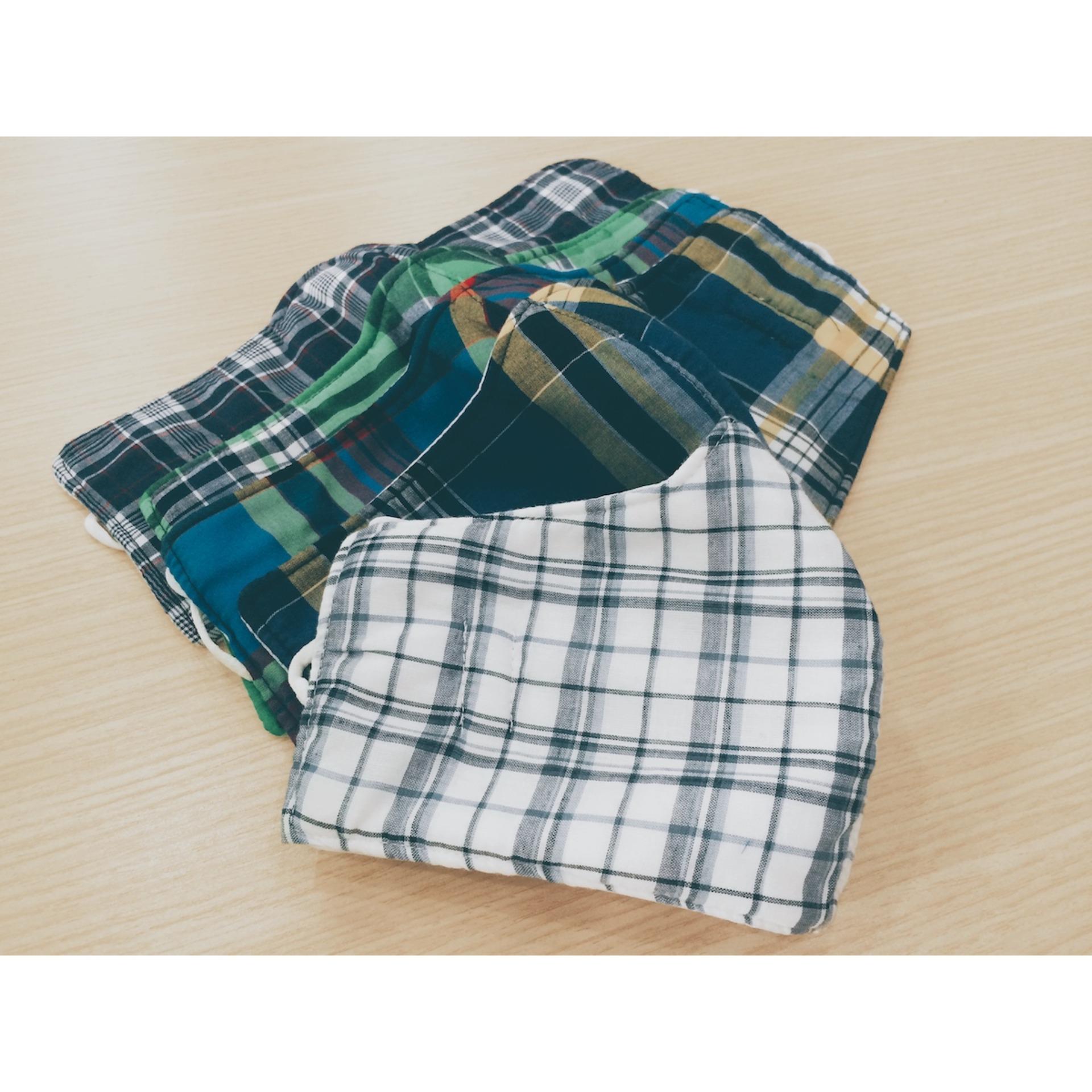 Bộ 3 khẩu trang vải sợi hoạt tính ngăn bụi kháng khuẩn, phòng ngừa corona