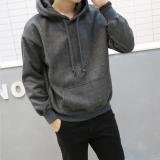 Khoác hoodie nam trơn-Xám chì