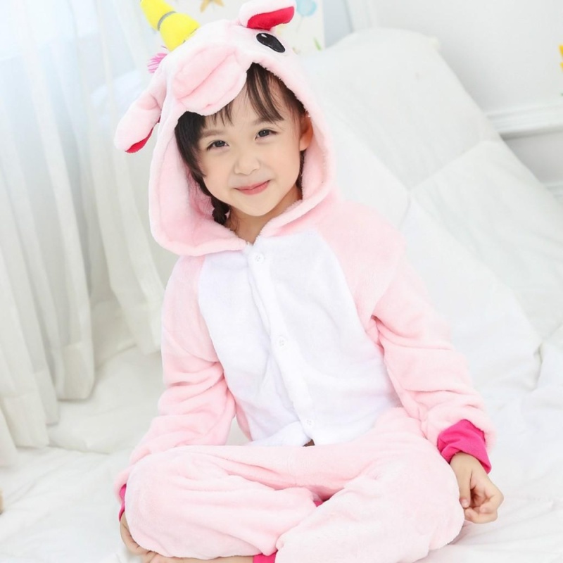 Nơi bán Kids Unicorn Pajamas Kigurumi Unisex Boys Girls Cosplay Animal Costume Sleepwear ( #4 Pink / Size : 85~125 / Height : 90~150 ) - intl