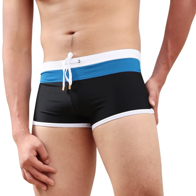 Nơi bán Quần sịp nam Boxer Quần Đùi Bơi Quần Bơi Trung Kế Đồ Bơi (Đen) M-quốc tế