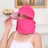 Mũ chống nắng 2in1 kéo khoá (giao màu ngẫu nhiên)