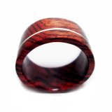 Nhẫn gỗ cẩm lai cẩn đường bạc nhuyễn CoCo Design