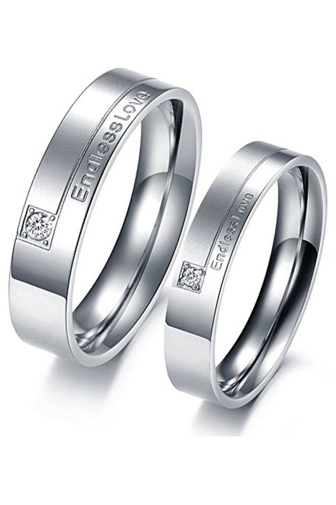 Nhẫn cặp Endless Love N69 (màu bạc)