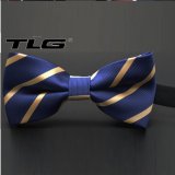 Nơ Đeo Cổ Nam TLG 247 3 Xanh sọc tặng 01 bút bi cao cấp TLG K 410