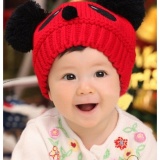 Nón len gấu Panda cho bé (Màu đỏ)