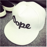 Nón snapback lưỡi trai nam Mầu trắng Dope