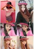 Nón (mũ) snapback lưỡi trai nữ Mầu đen lưỡi hồng cá tính(SB17-H)