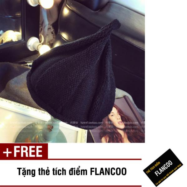 Nón trẻ em chất liệu len Flancoo 8753 (Đen) + Tặng kèm thẻ tích điểm Flancoo