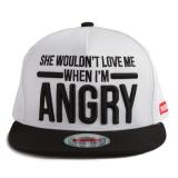PREMIER Nón Snapback Hàn Quốc - ANGRY/ WH