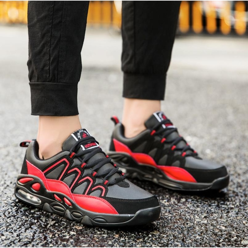 Professional Basketball Shoes LiNing Cloud Breathable Sneakers(black&red) - intl