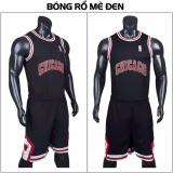 Quần áo bóng rổ chất lượng cao Chicago đen phối đỏ