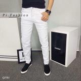 [HCM]CÓ BIG SIZE _ QUẦN JEAN NAM 2 MÀU ĐEN TRẮNG TRƠN VẢI CO GIÃN DÁNG ÔM SKINNY FORM CHUẨN