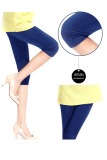 Quần legging lửng sắc màu NhanhMua 6999 (Xanh)