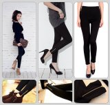[HCM]Quần legging thun ôm nữ khoá kéo Navi Xám đậm